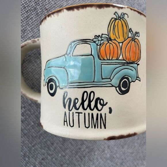 Hello Autumn farmhouse mug - Picture 4 of 4